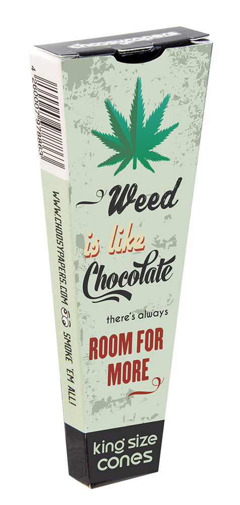 Choosypapers Cones - Weed is like Chocolate